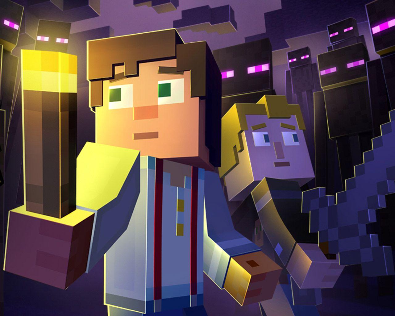 Minecraft: Story Mode Wallpaper in 1280x1024