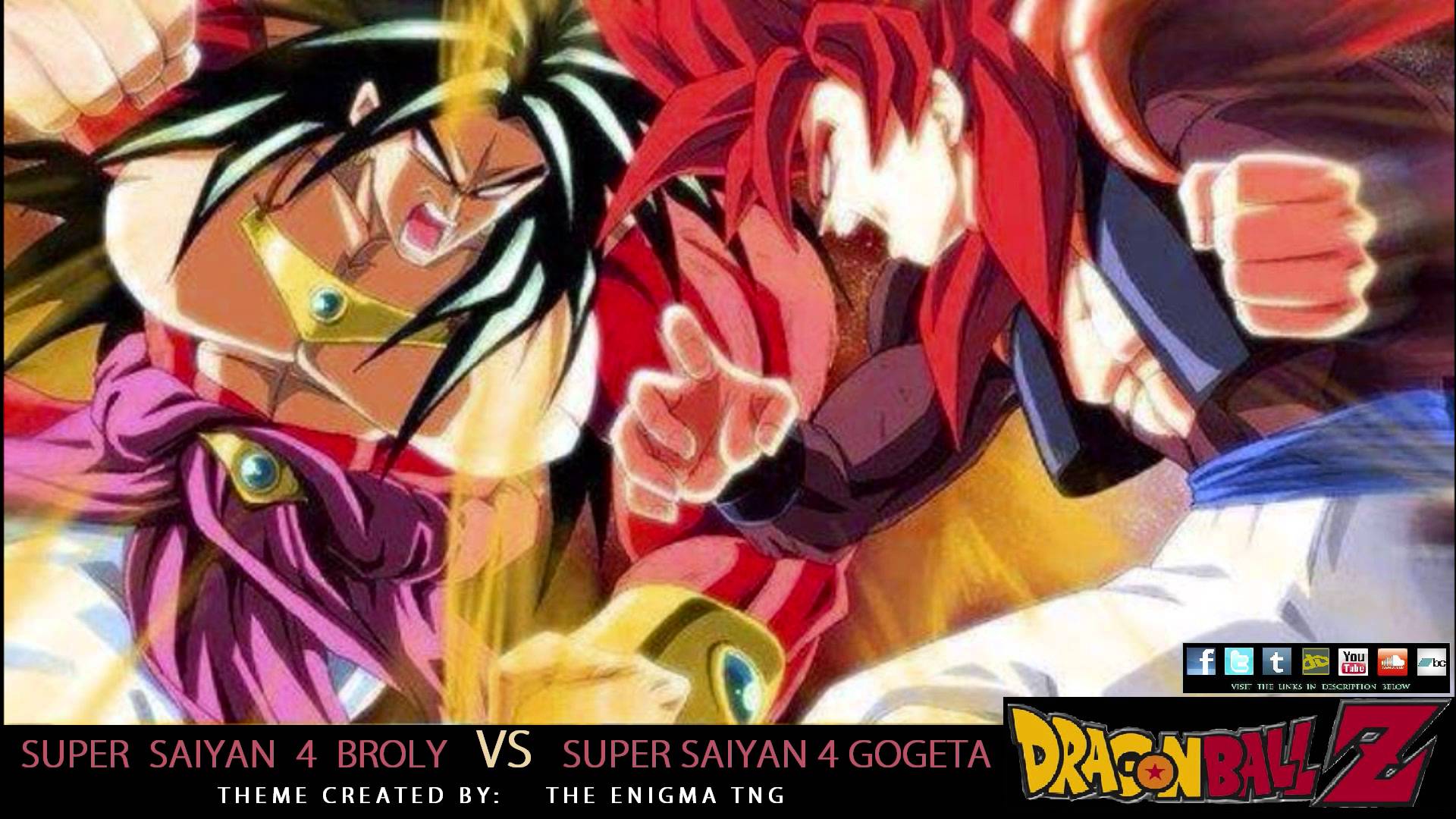 Dragon Ball Z Broly VS SS4 Gogeta Theme The Enigma TNG