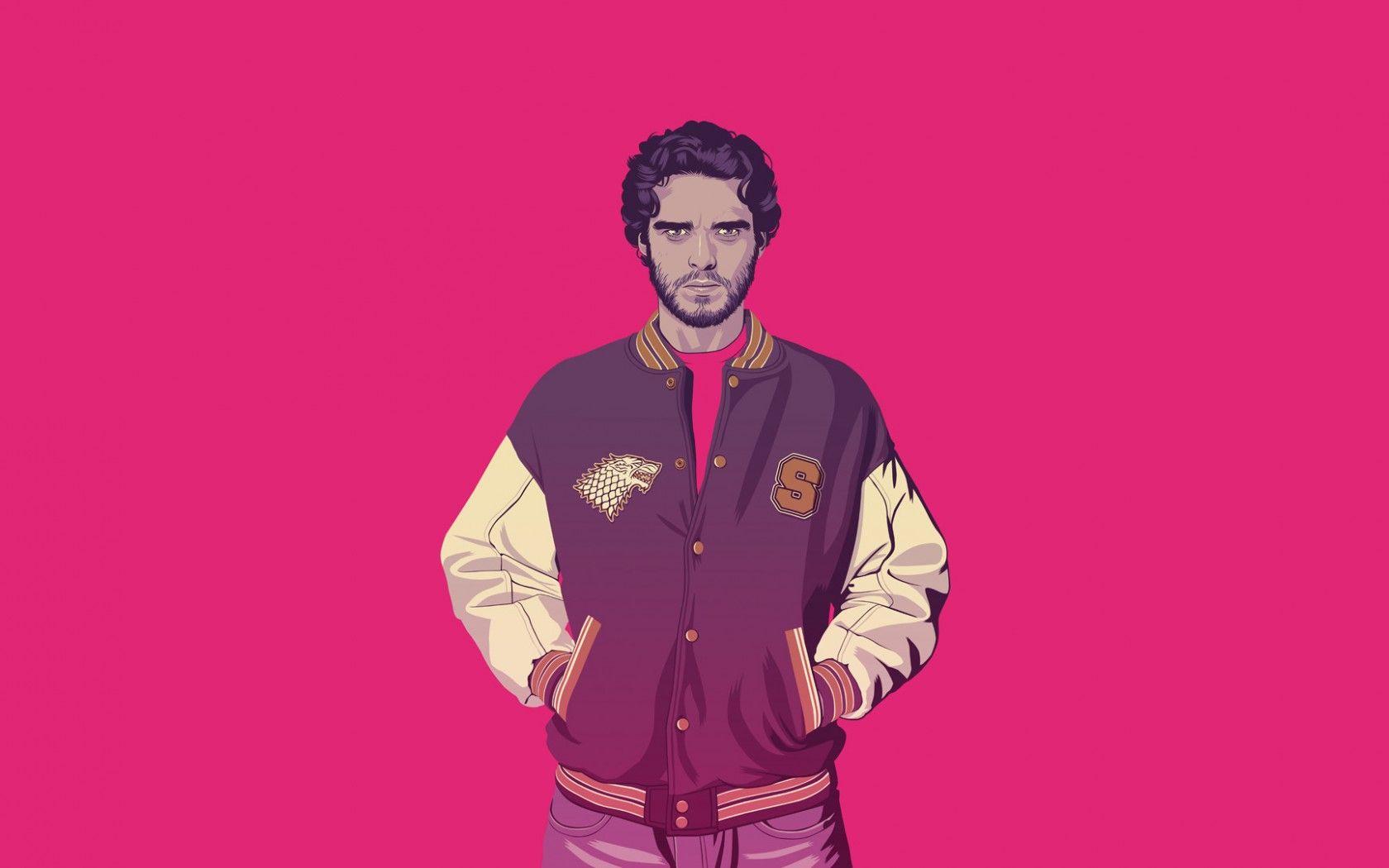 Wallpaper Game of thrones, Robb stark, Art, Minimalism HD, Picture