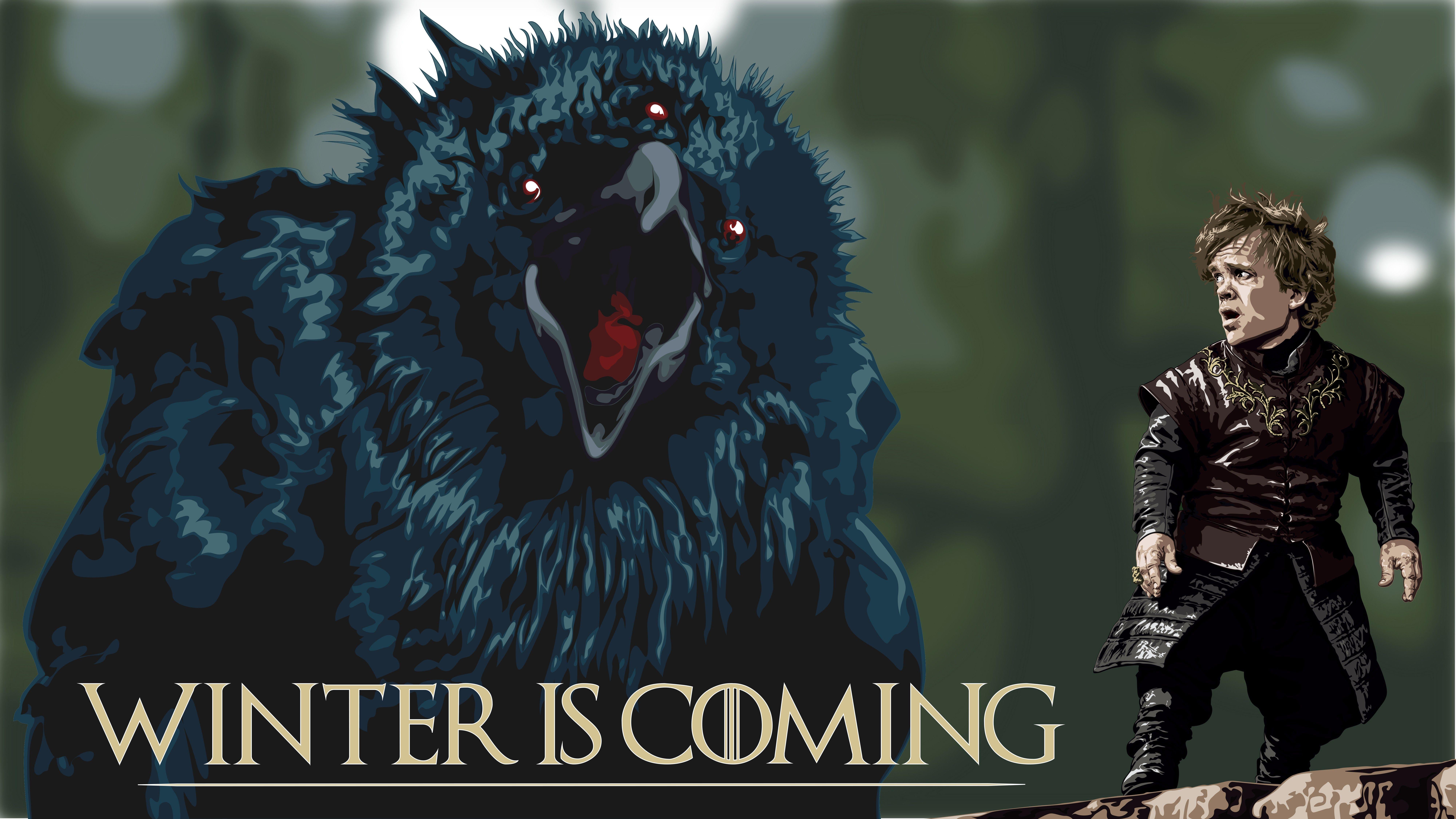 Game Of Thrones, Winter Is Coming, Crow, Three Eyed Crow, Tyrion