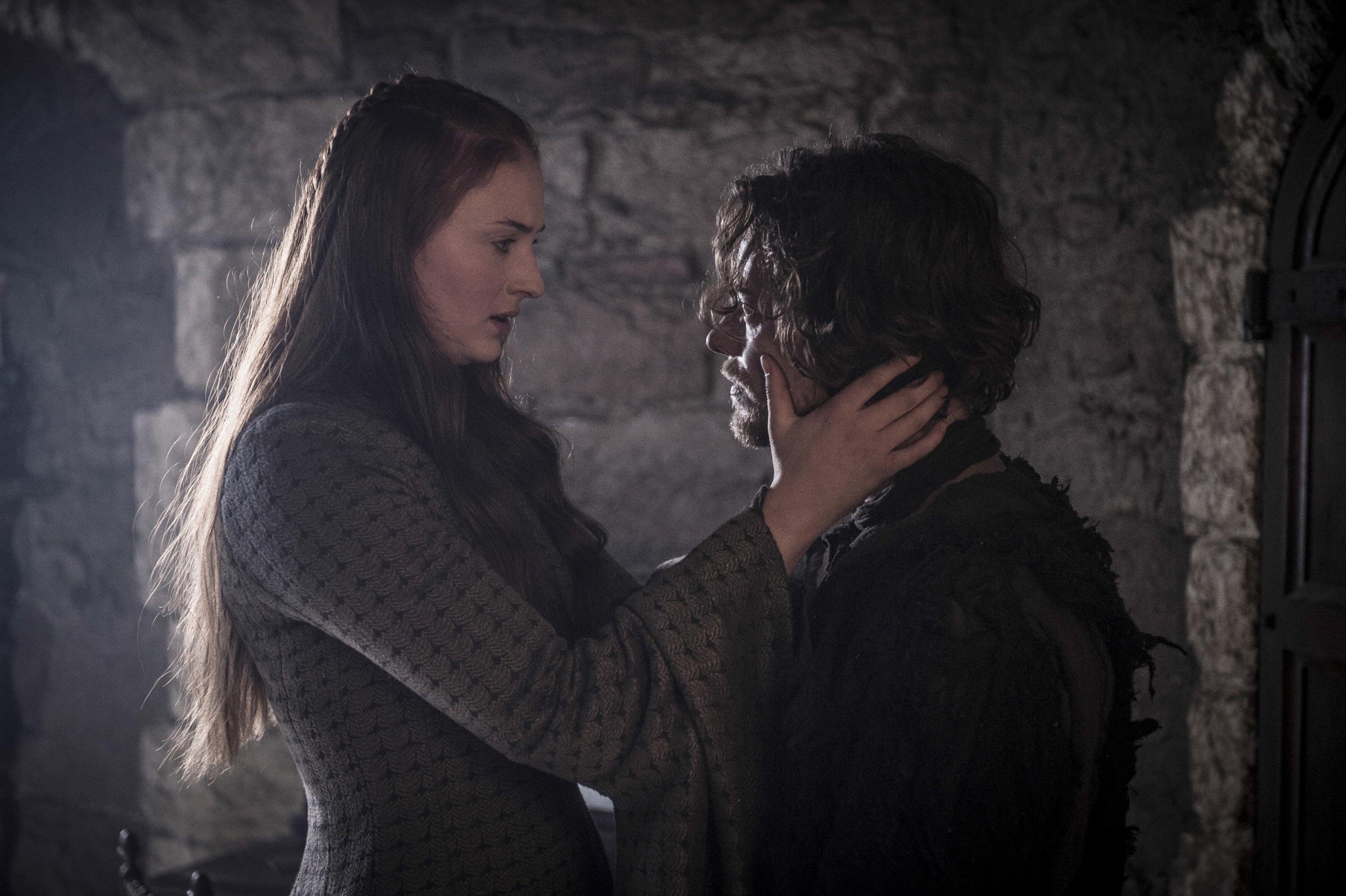 Theon Greyjoy image Sansa Stark and Theon Greyjoy in 'Hardhome