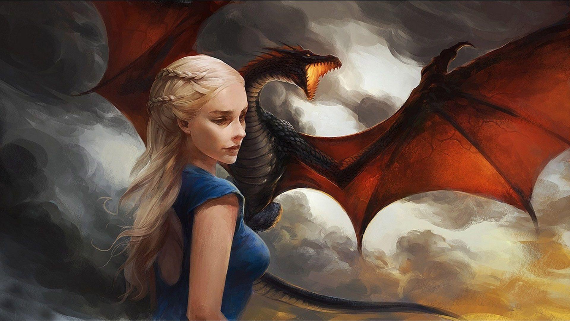 Khaleesi and her dragon. Game of Thrones Stuff