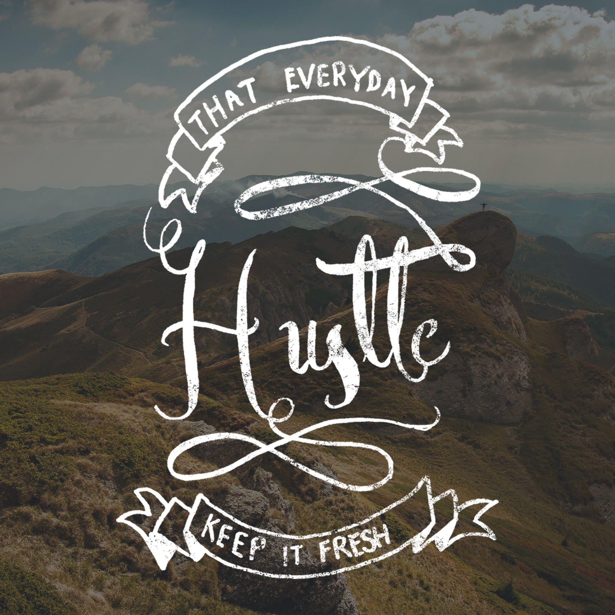 hustle, Typography Wallpaper HD / Desktop and Mobile Background