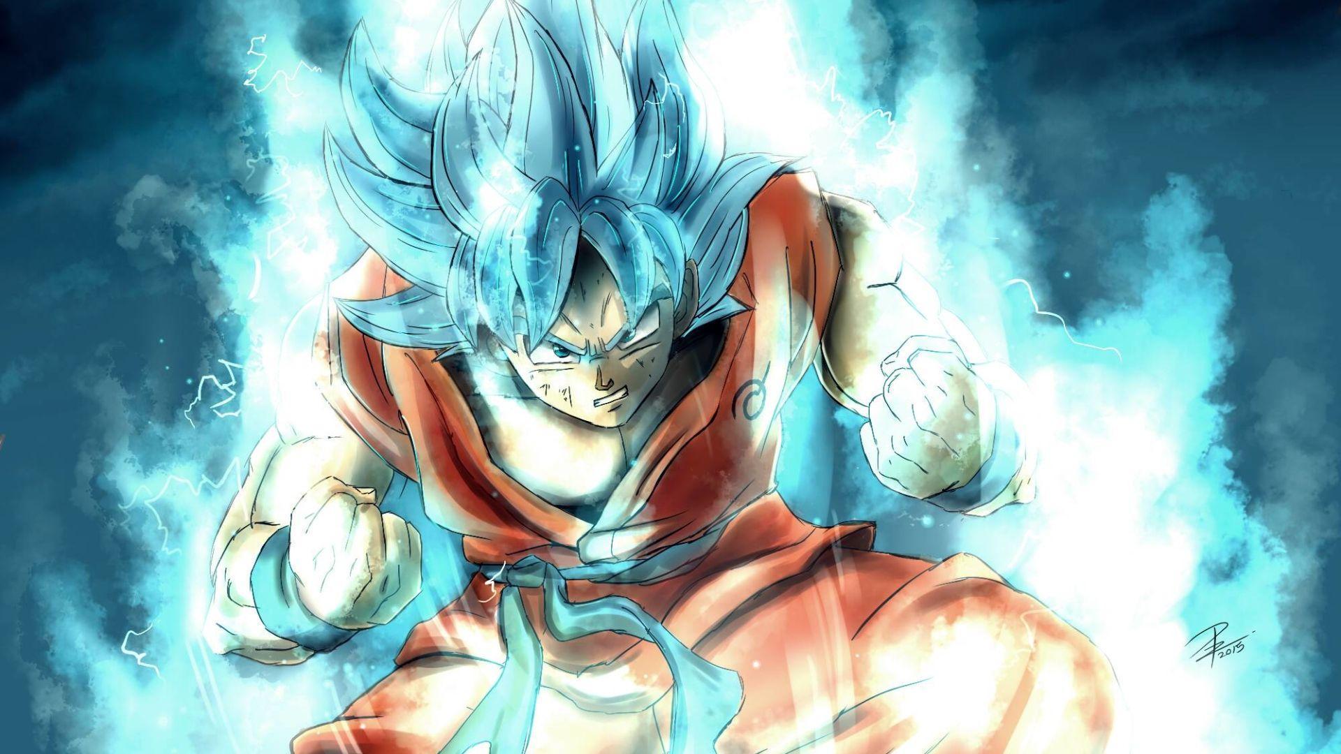 Wallpaper Dragon Ball Super Goku Super Saiyan God. anime