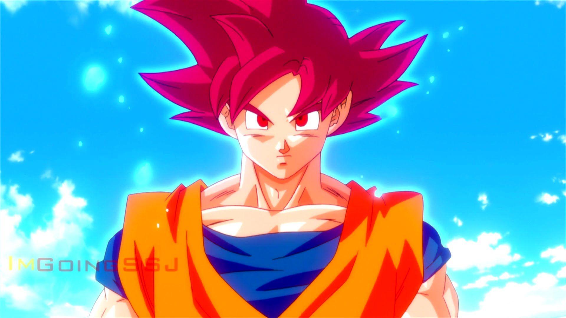 Goku turns Super Saiyan God