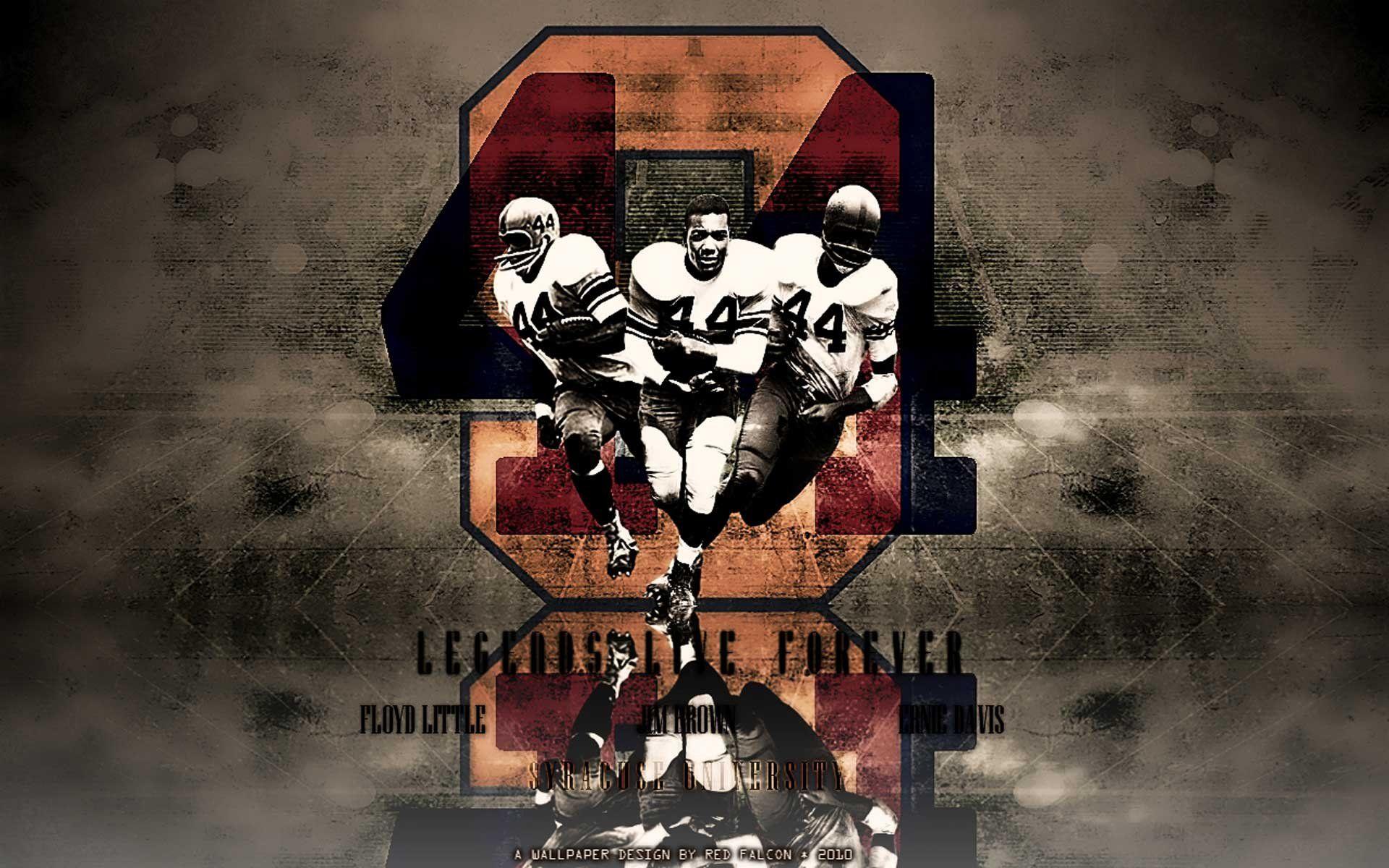 Floyd Little Ernie Davis Jim Brown Wallpaper