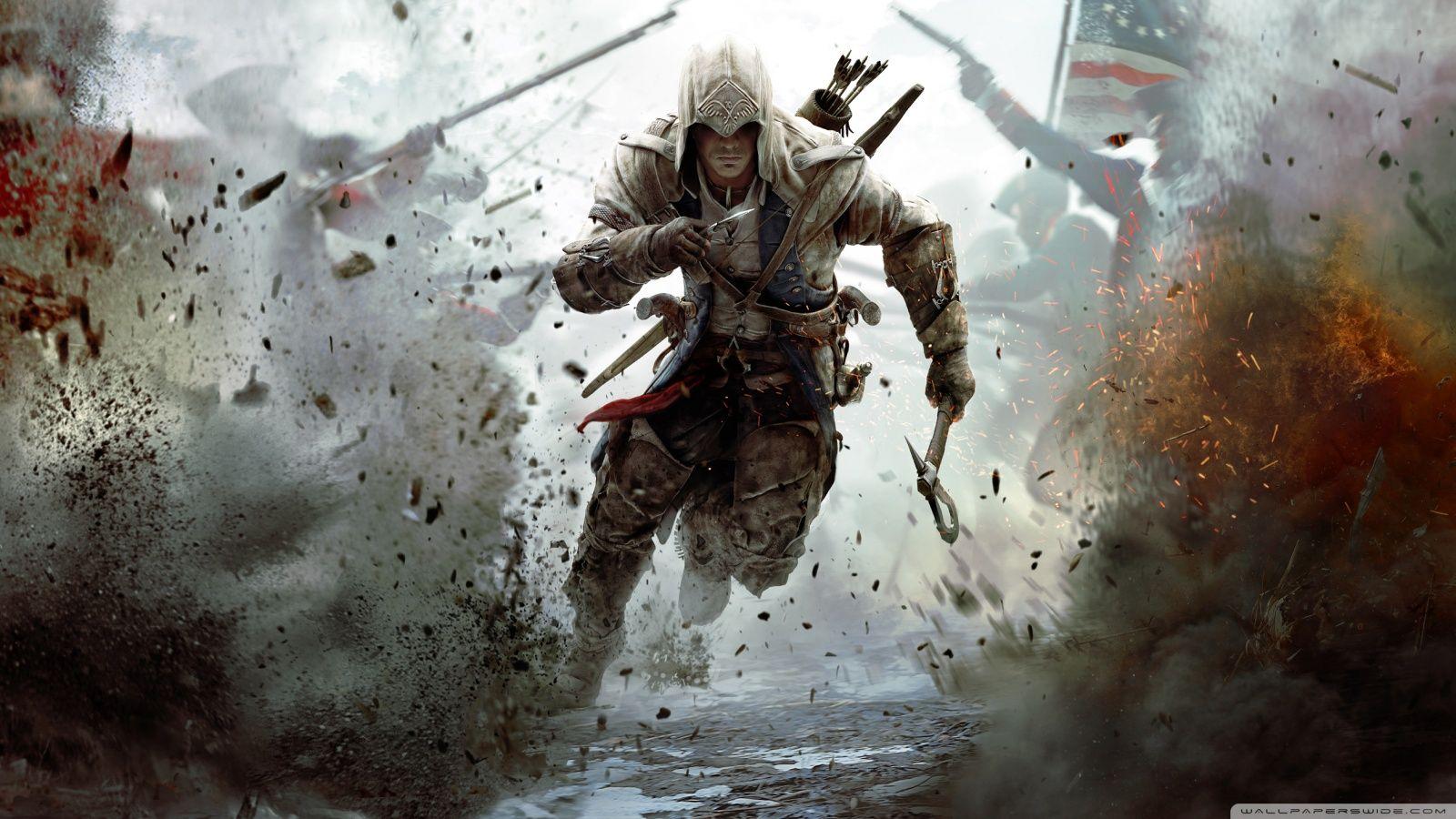 Assassin's Creed 3 Connor Free Running HD desktop wallpaper