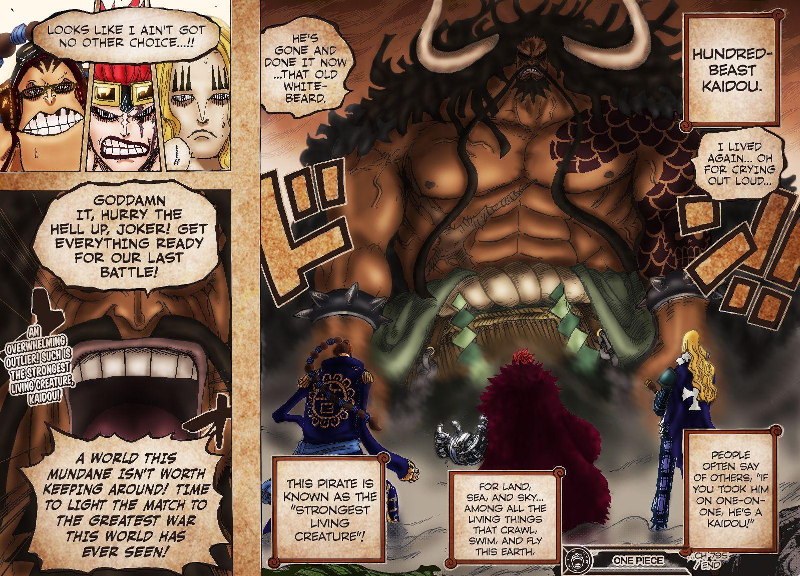 One Piece Kaido Colored Chapter 795