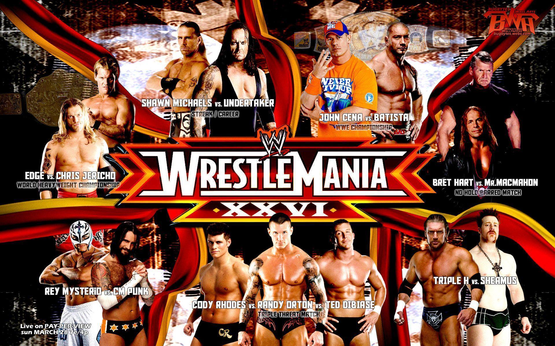 WWE Wrestlemania wrestling wrestle poster posters wallpaper