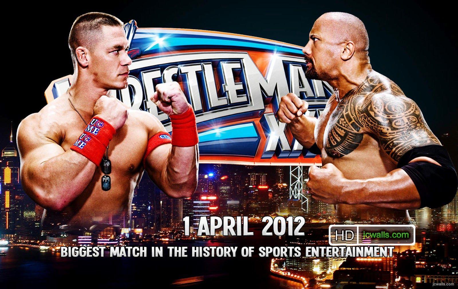 John Cena The Rock Wrestlemania 28