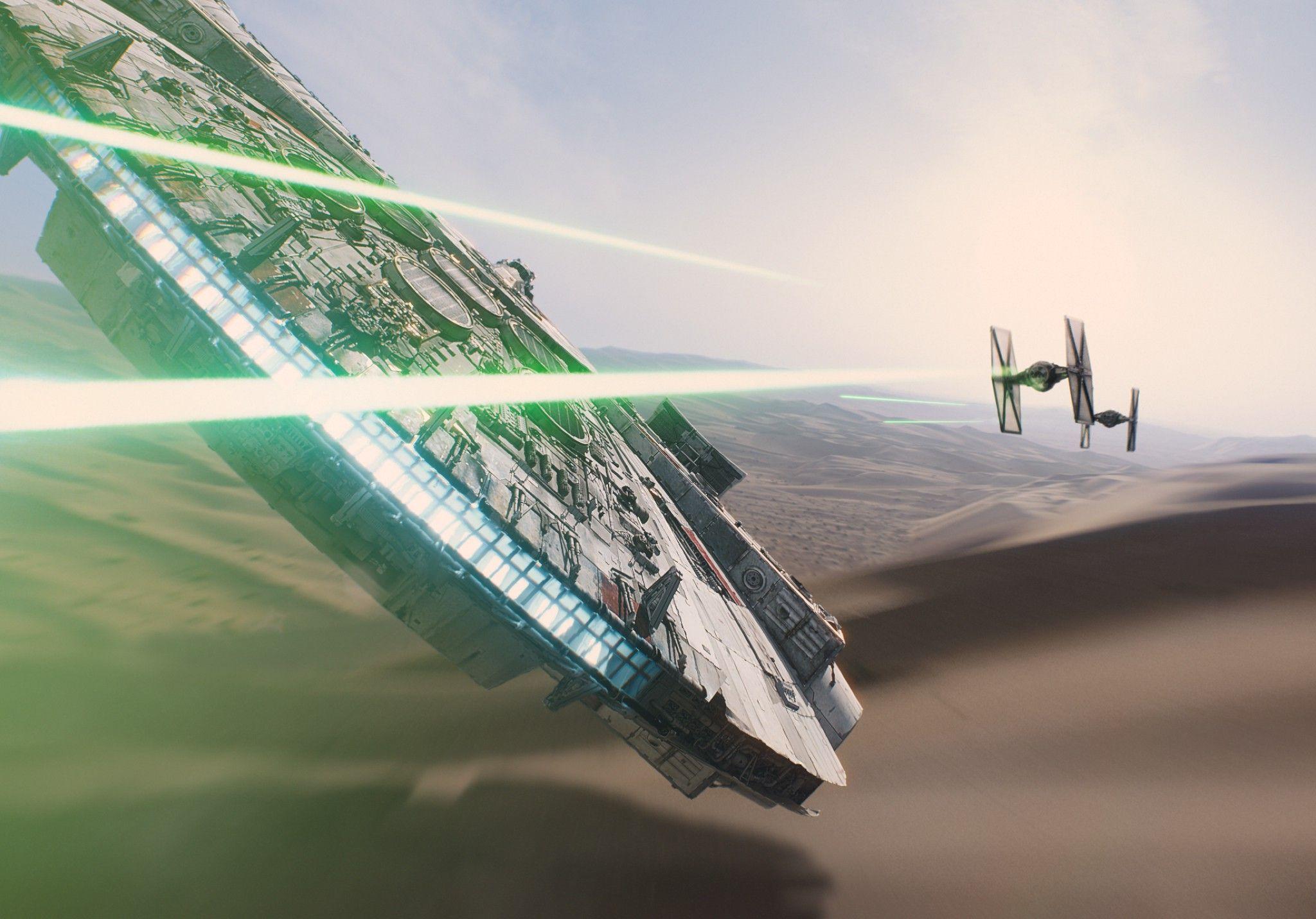 Star Wars, Star Wars: Episode VII The Force Awakens, Millennium Falcon Wallpaper HD / Desktop and Mobile Background