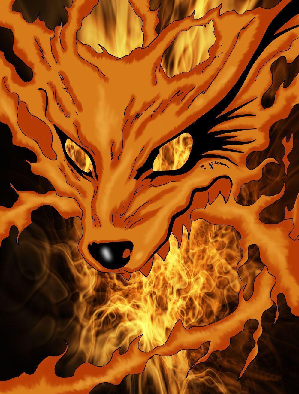 Tailed Fox Drawing Wallpaper