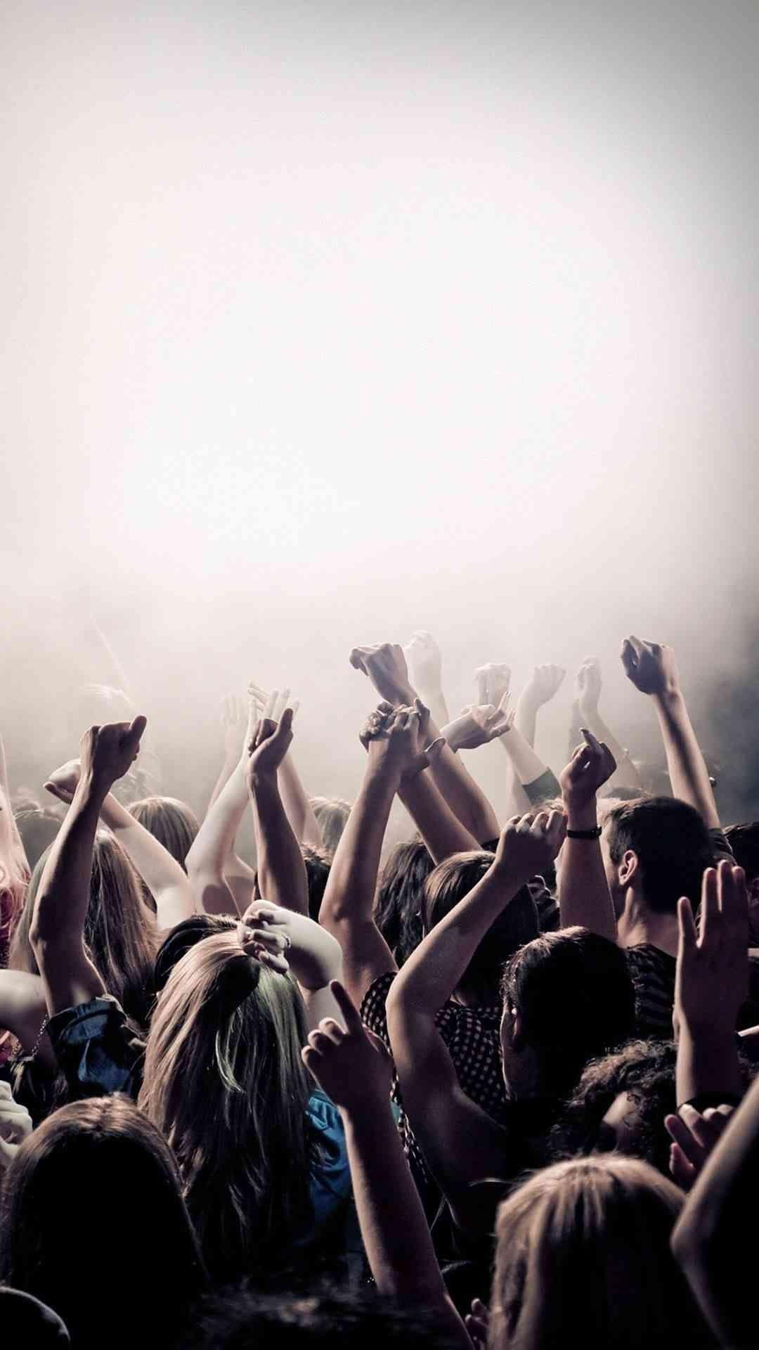 Young People In Concert iPhone 6 Plus Wallpaper Photo