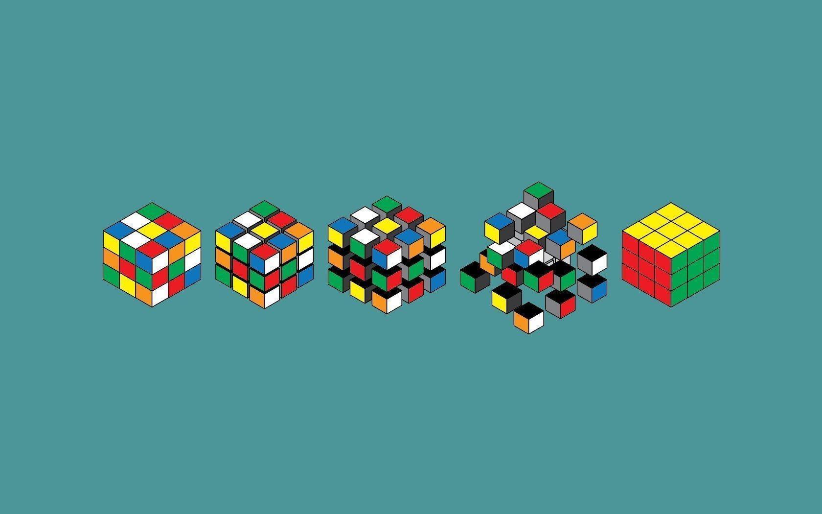 3D Wallpaper Rubix Cube