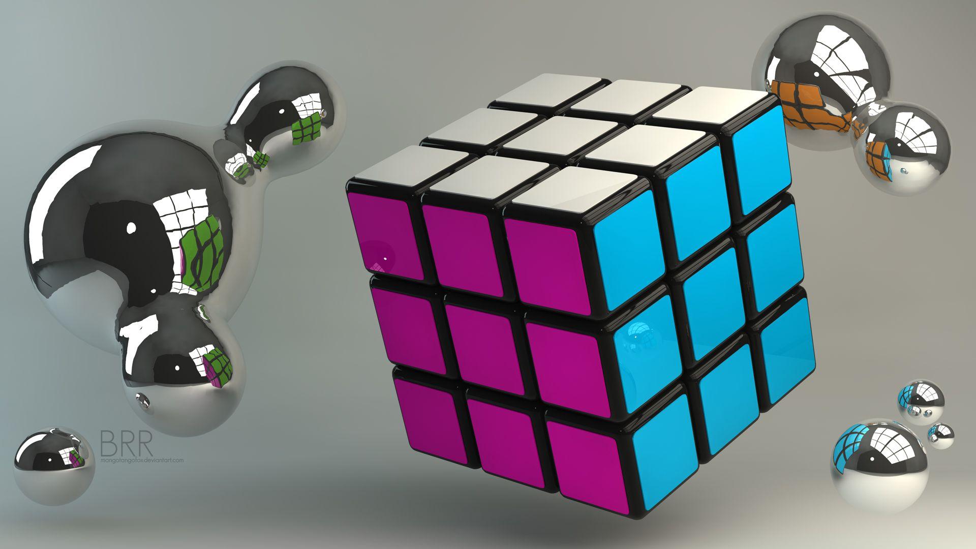 3D Rubik's Cube Wallpapers