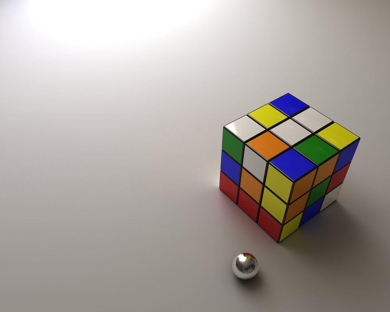 Rubik's Cube Wallpaper Render