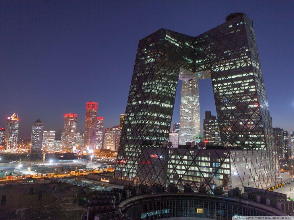 CCTV Building, Beijing, China HD desktop wallpaper, Widescreen