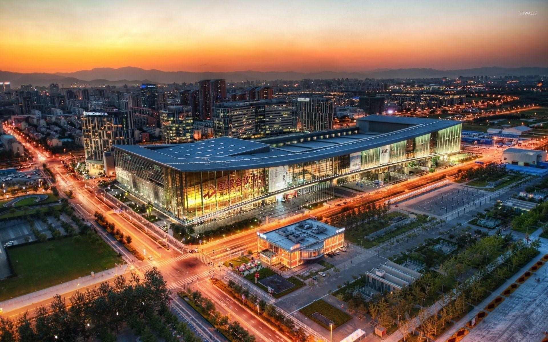 China National Convention Center in Beijing wallpaper