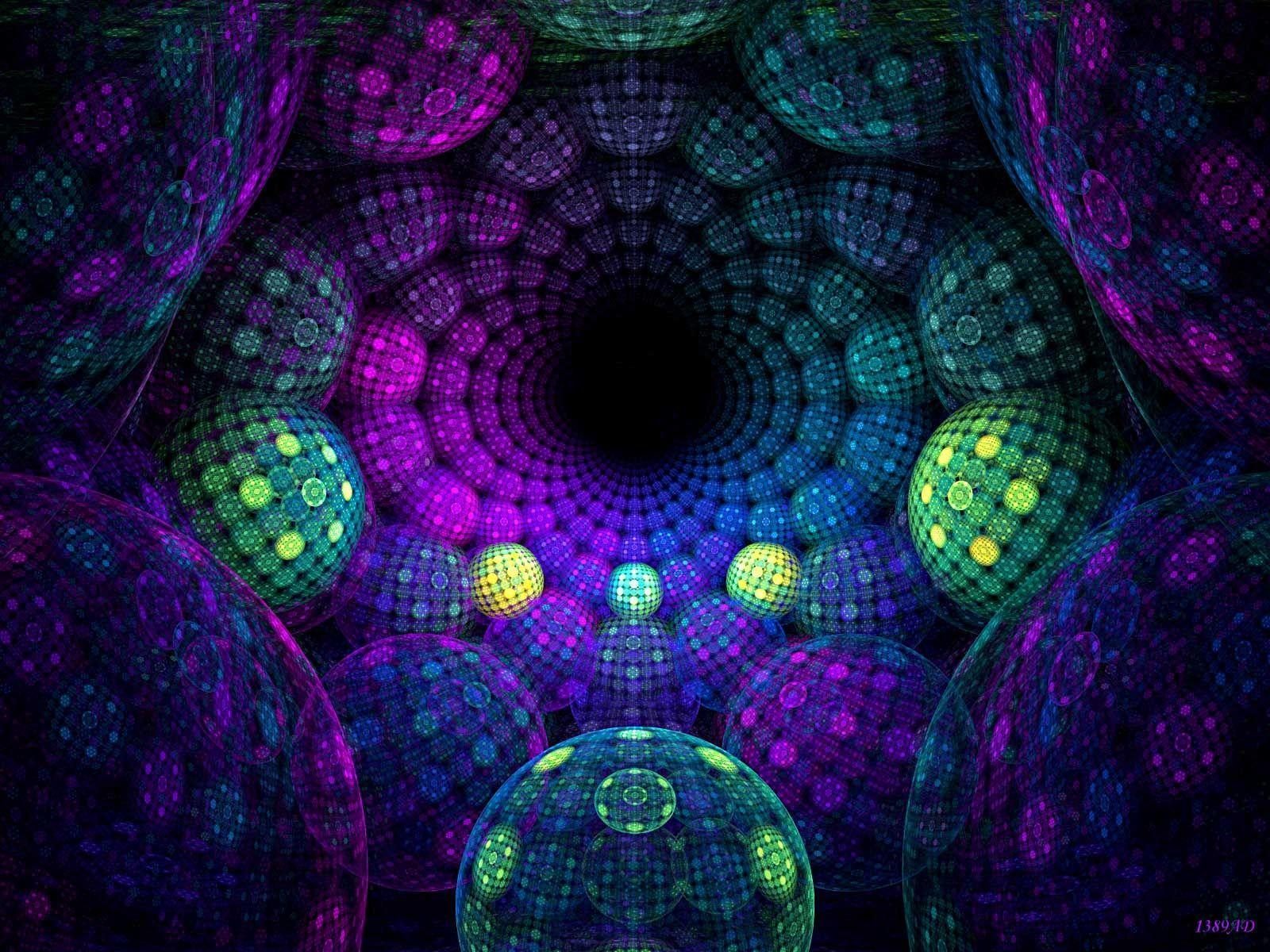 Purple Psychedelic Wallpaper