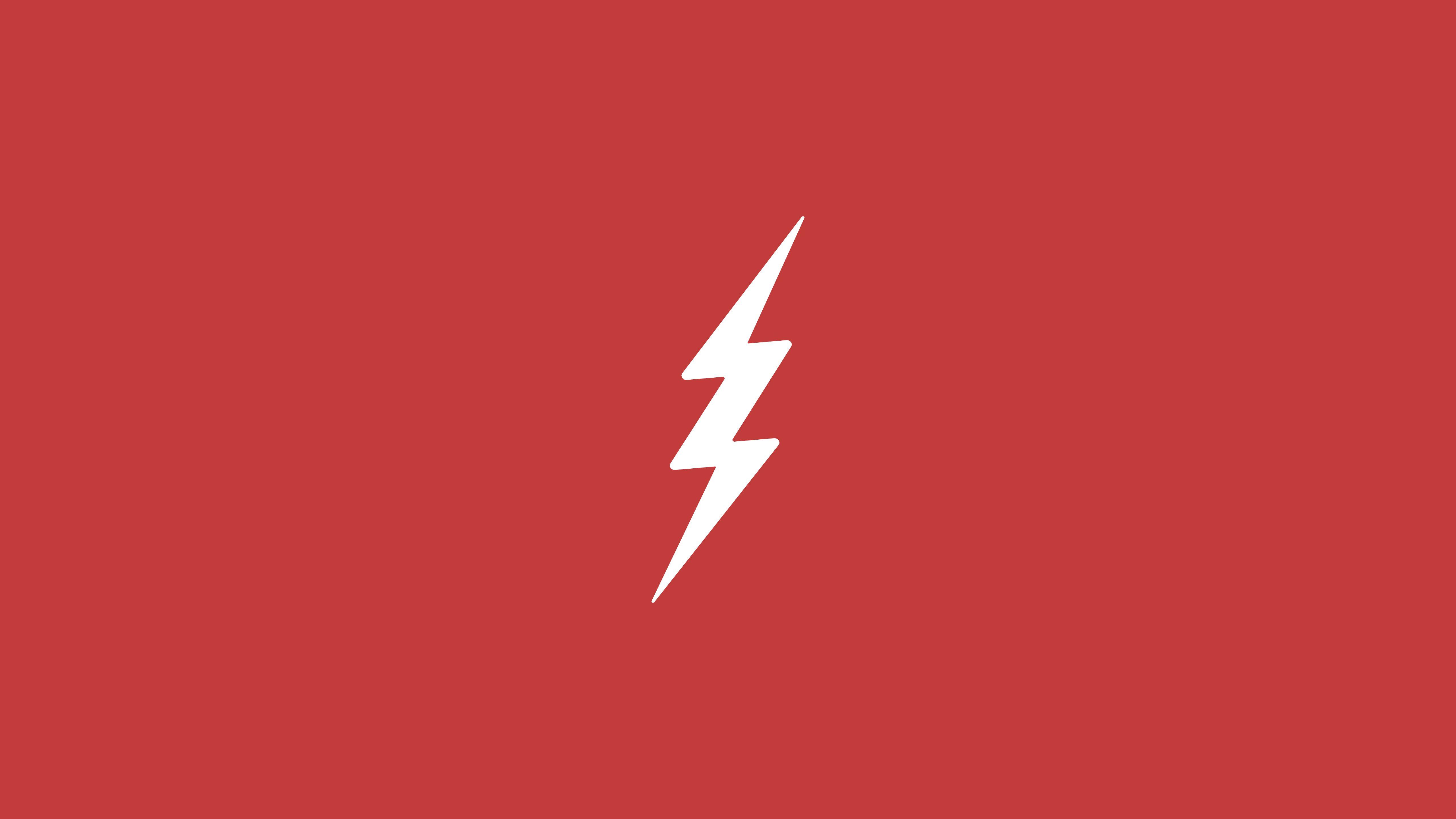 Download Flash Logo Minimalism HD 4k Wallpaper In 2048x1152