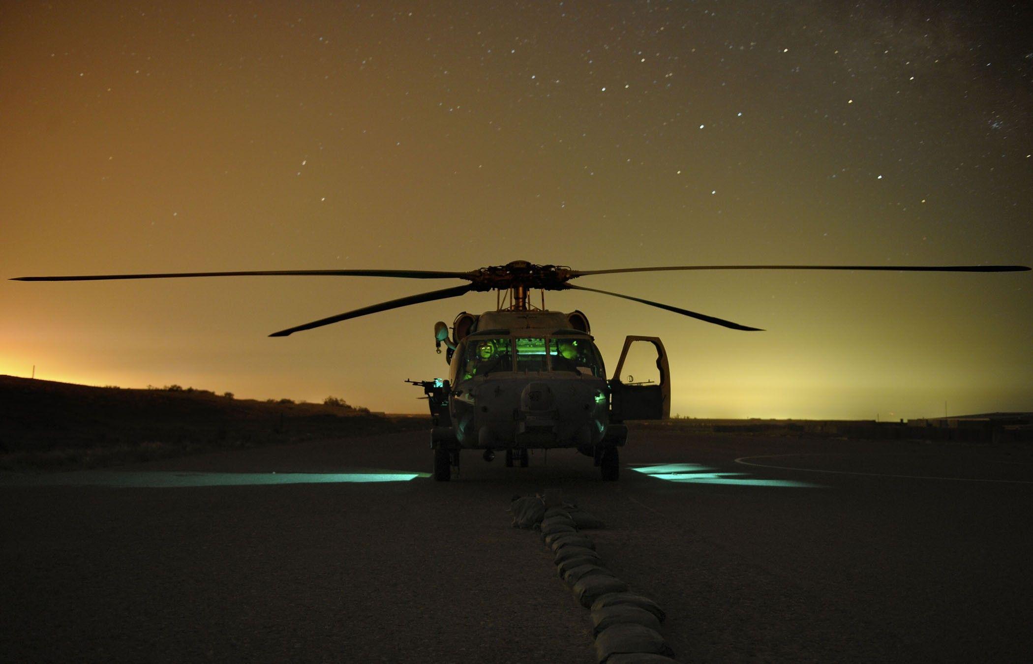 black, night, helicopters, stars, Sikorsky, hawk, Afghanistan