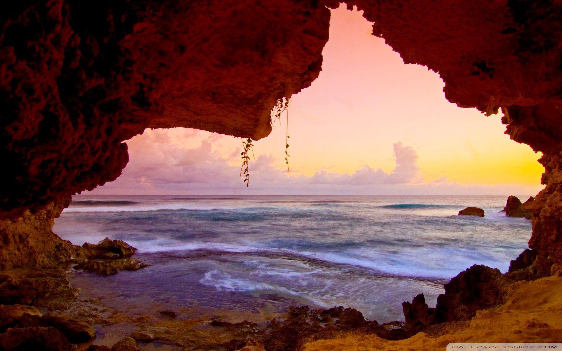 Secret Cave, Kauai, Hawaii HD desktop wallpaper, High Definition