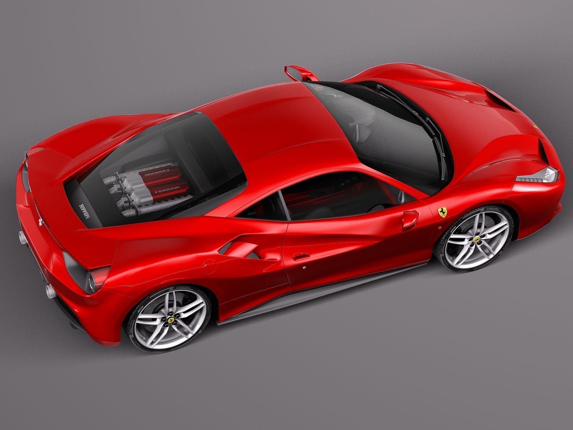 Ferrari 488 GTB HD wallpaper free download