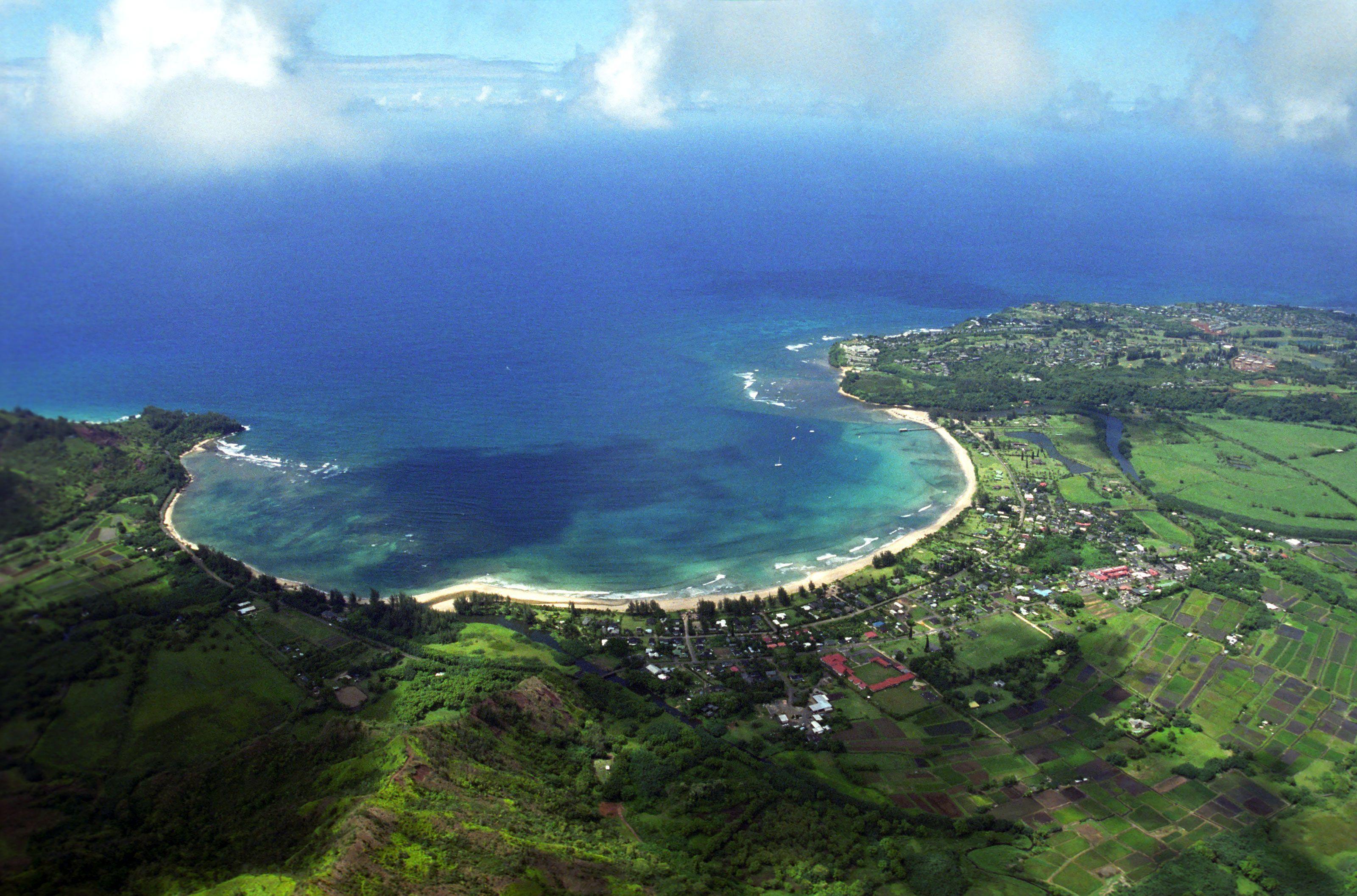 Hanalei Bay. Kauai_helicopter_Hanalei Bay Wallpaper. Kauai