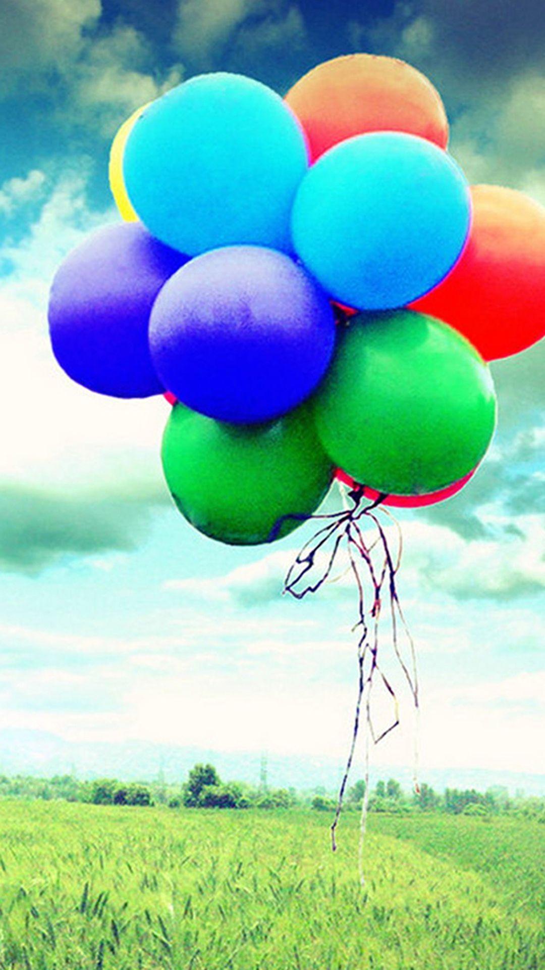 Colorful Flying Balloons #iPhone #wallpaper. iPhone 7
