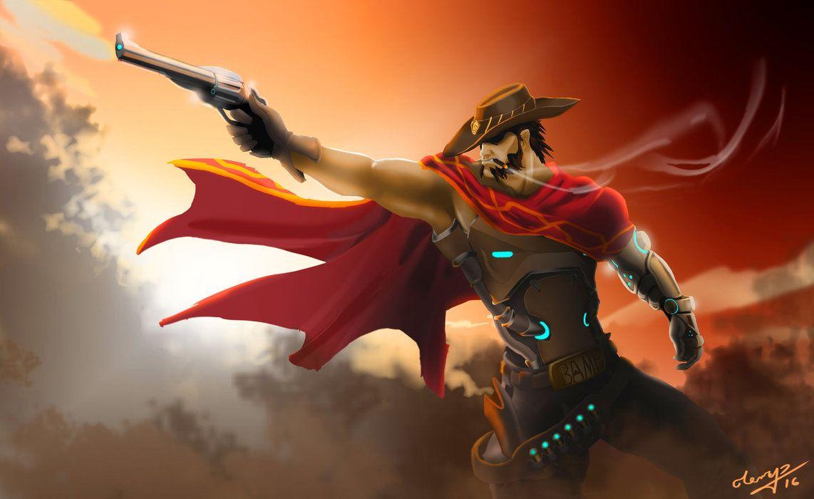 Overwatch McCree by Dhaelos. Overwatch. Art and By