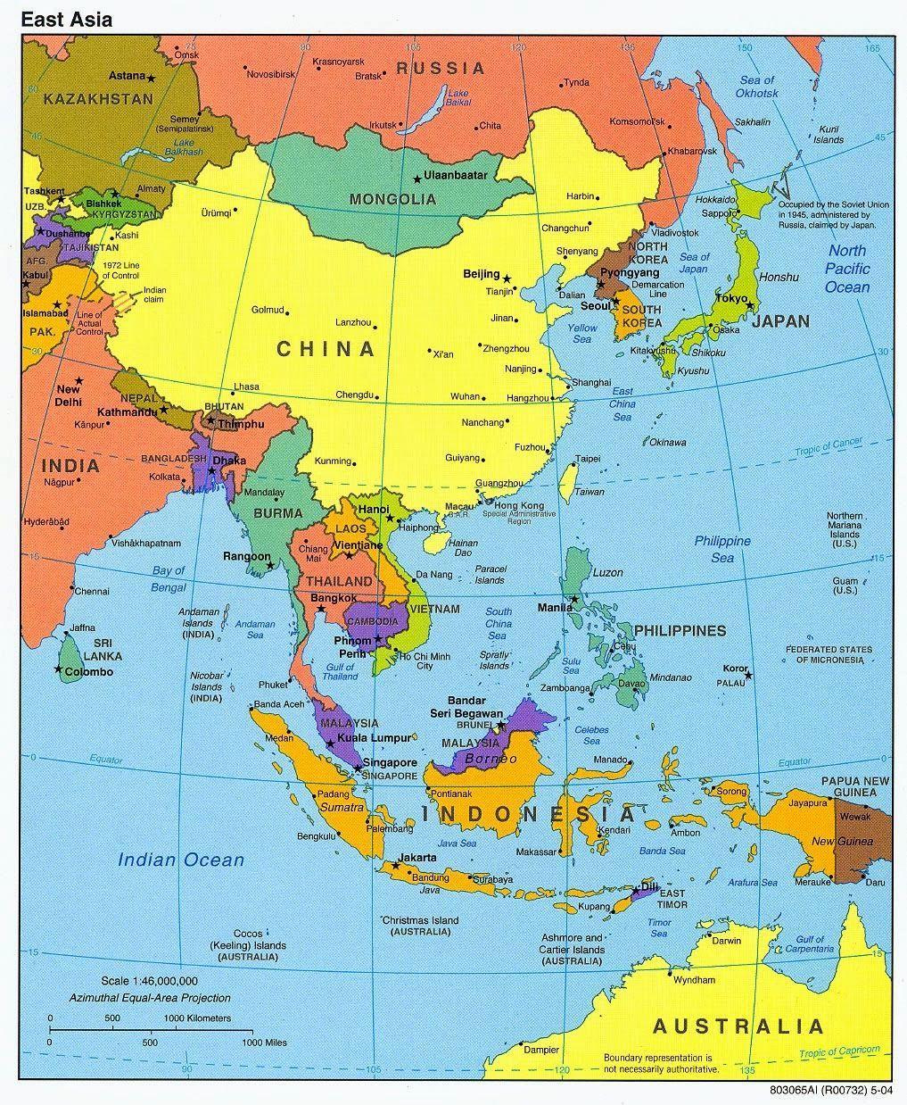 image of Map and Wallpaper: Asia Map