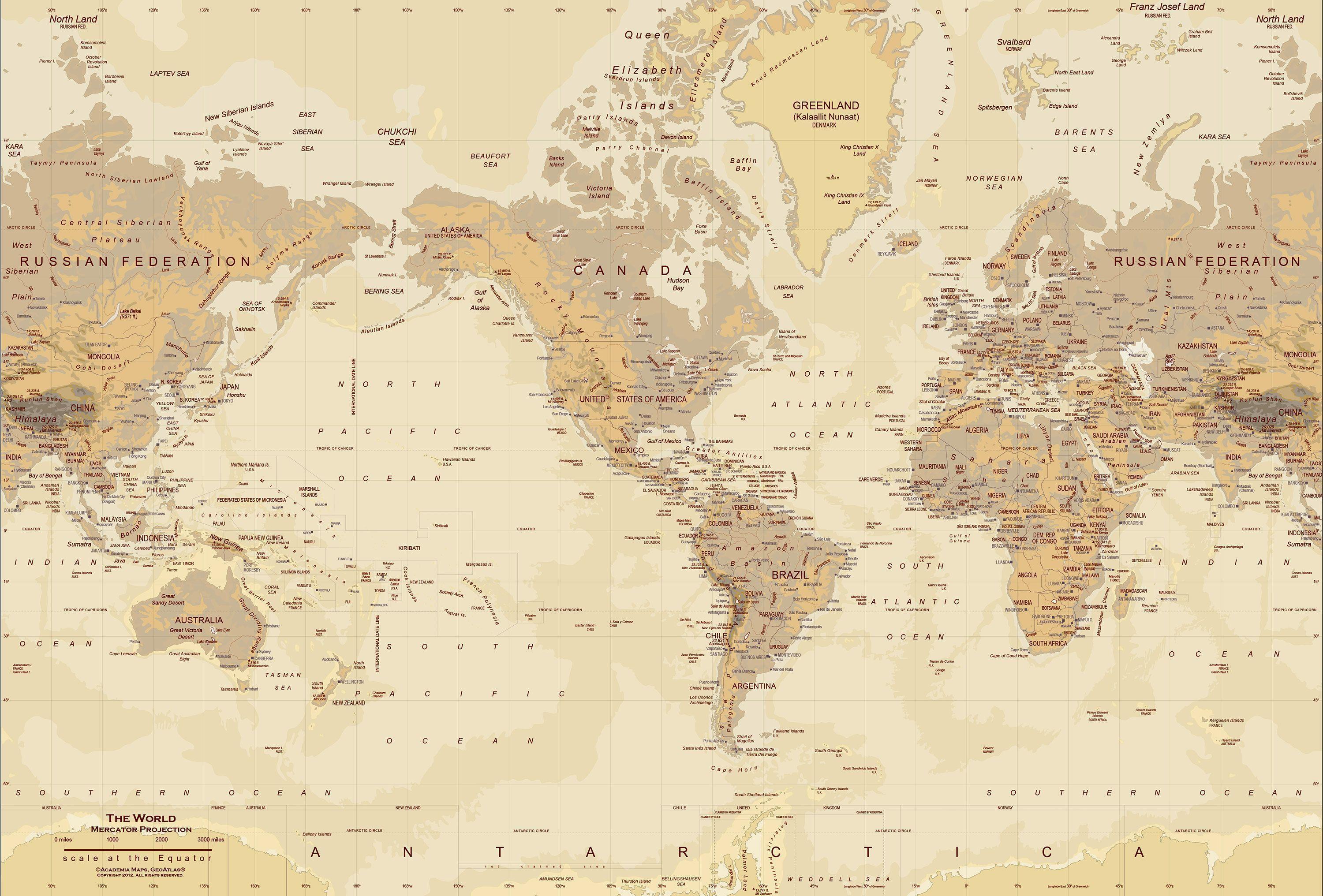 Wallpaper Maps Old World