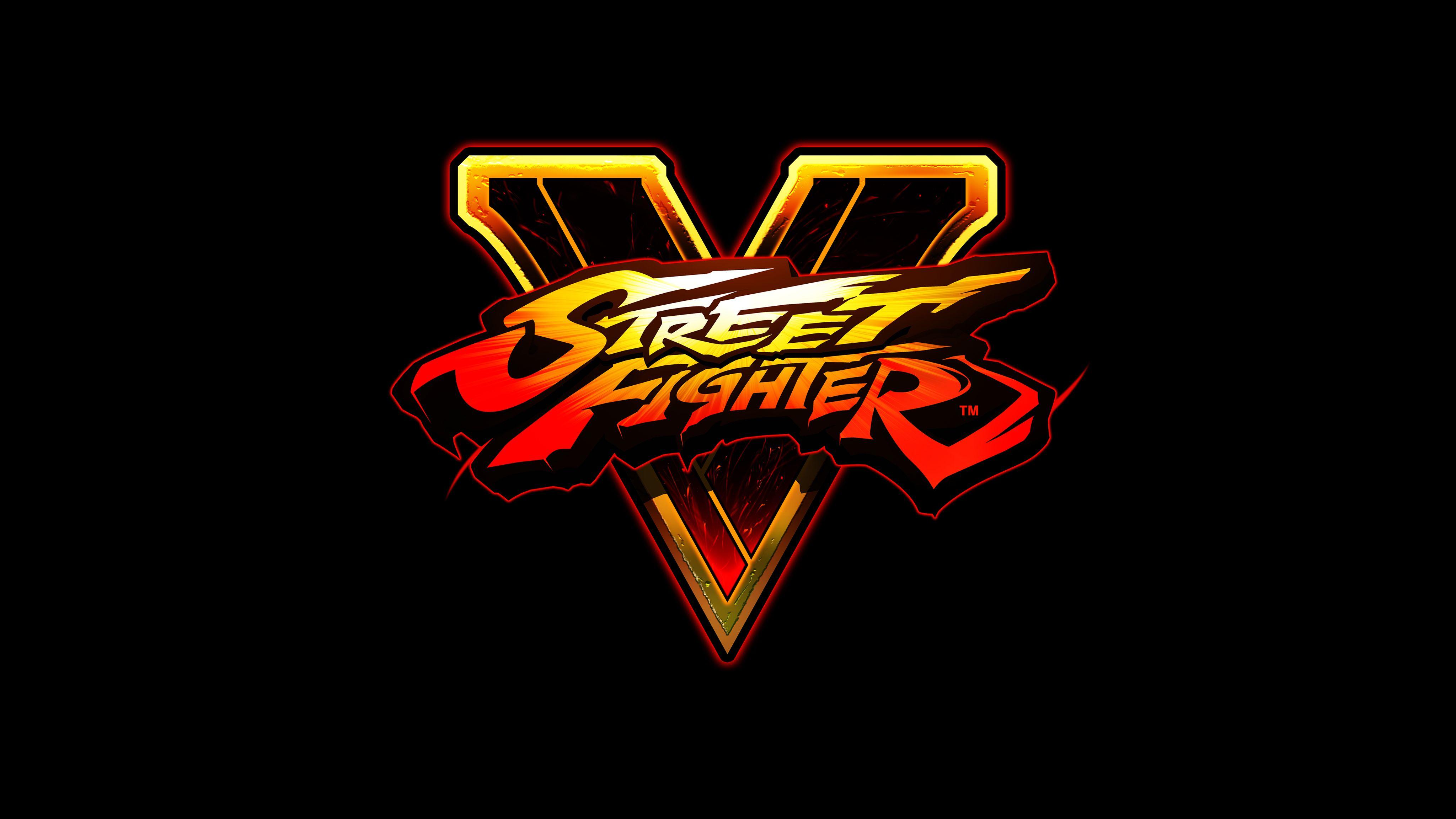 Download Wallpaper Street fighter v, Fighting, Logo HD Background