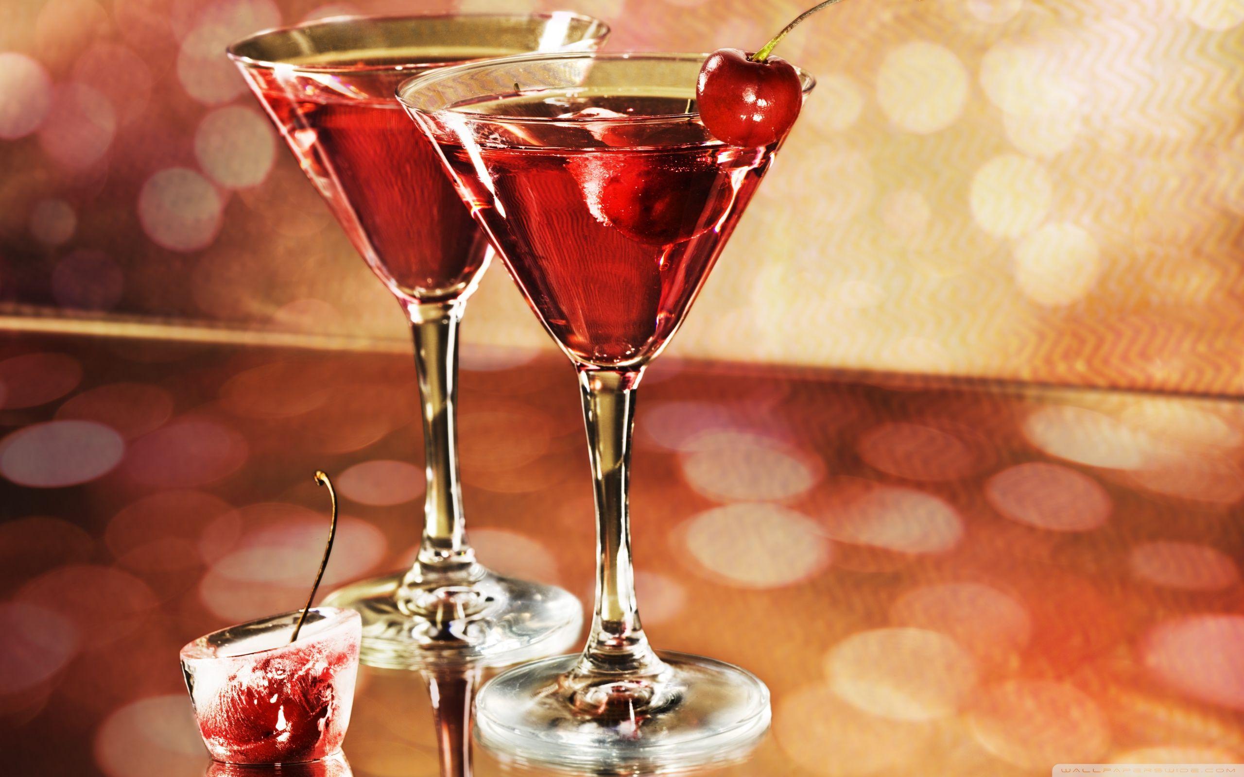 Red Cocktails HD desktop wallpaper, Fullscreen