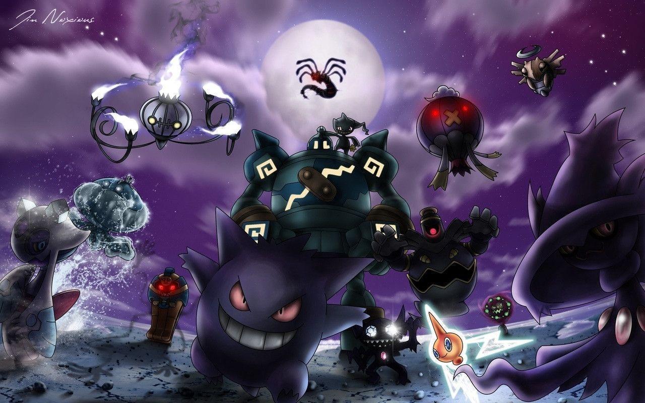 Here's a sweet wallpapers for all my fellow Ghost lovers. : pokemon