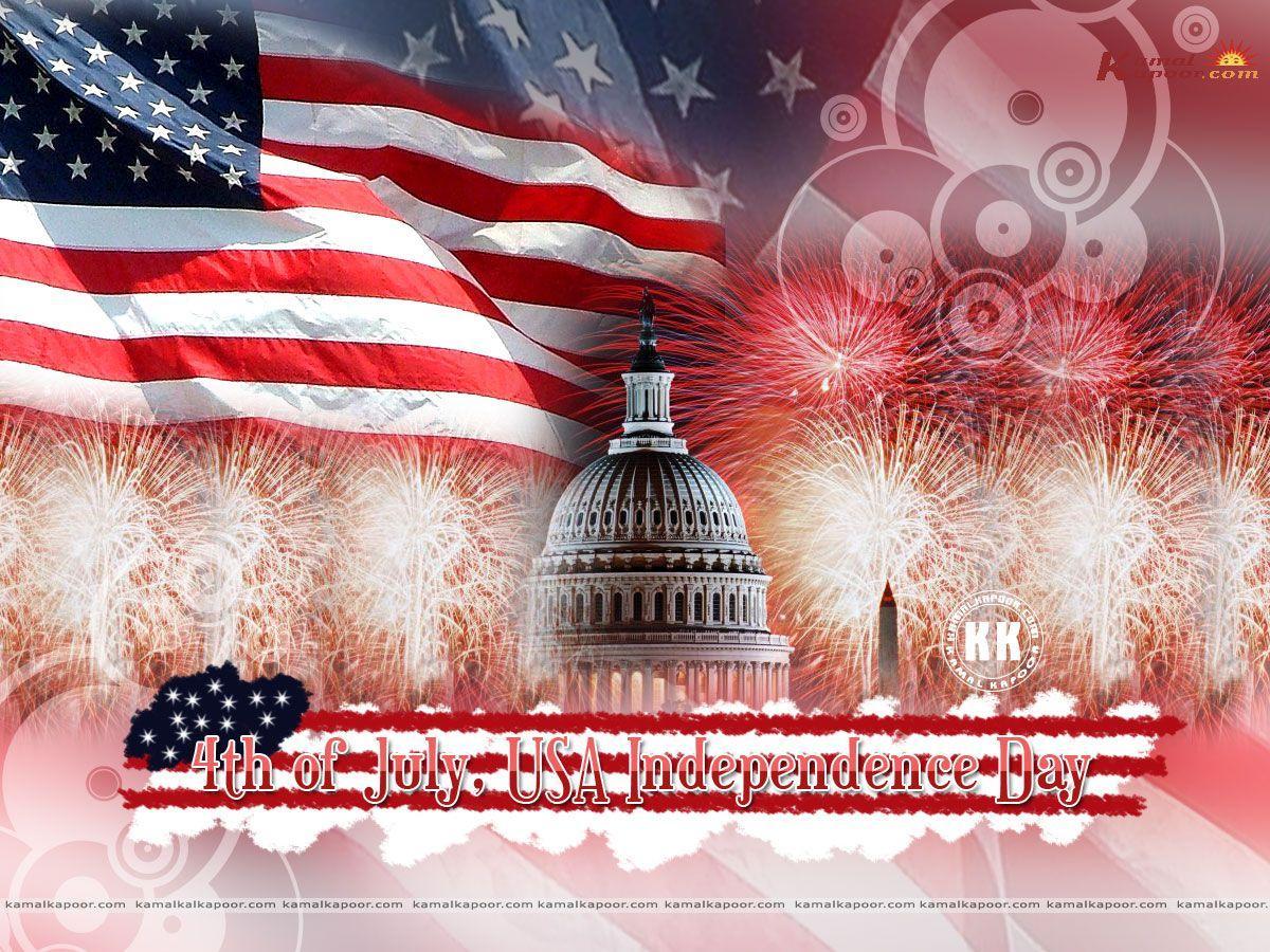 Free Vector  Usa independence day 4th of july background