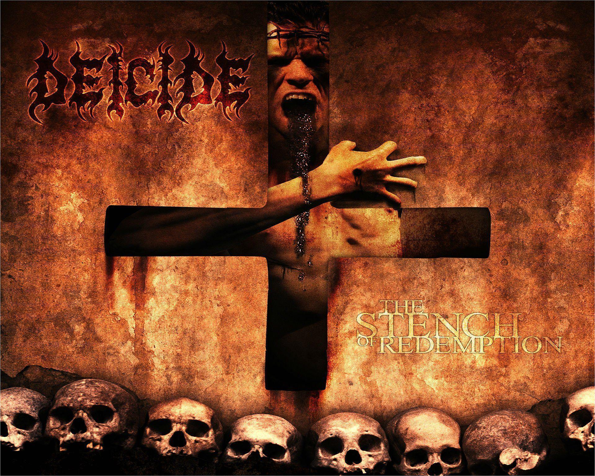 DEICIDE death metal heavy satanic dark evil cross skull wallpaper