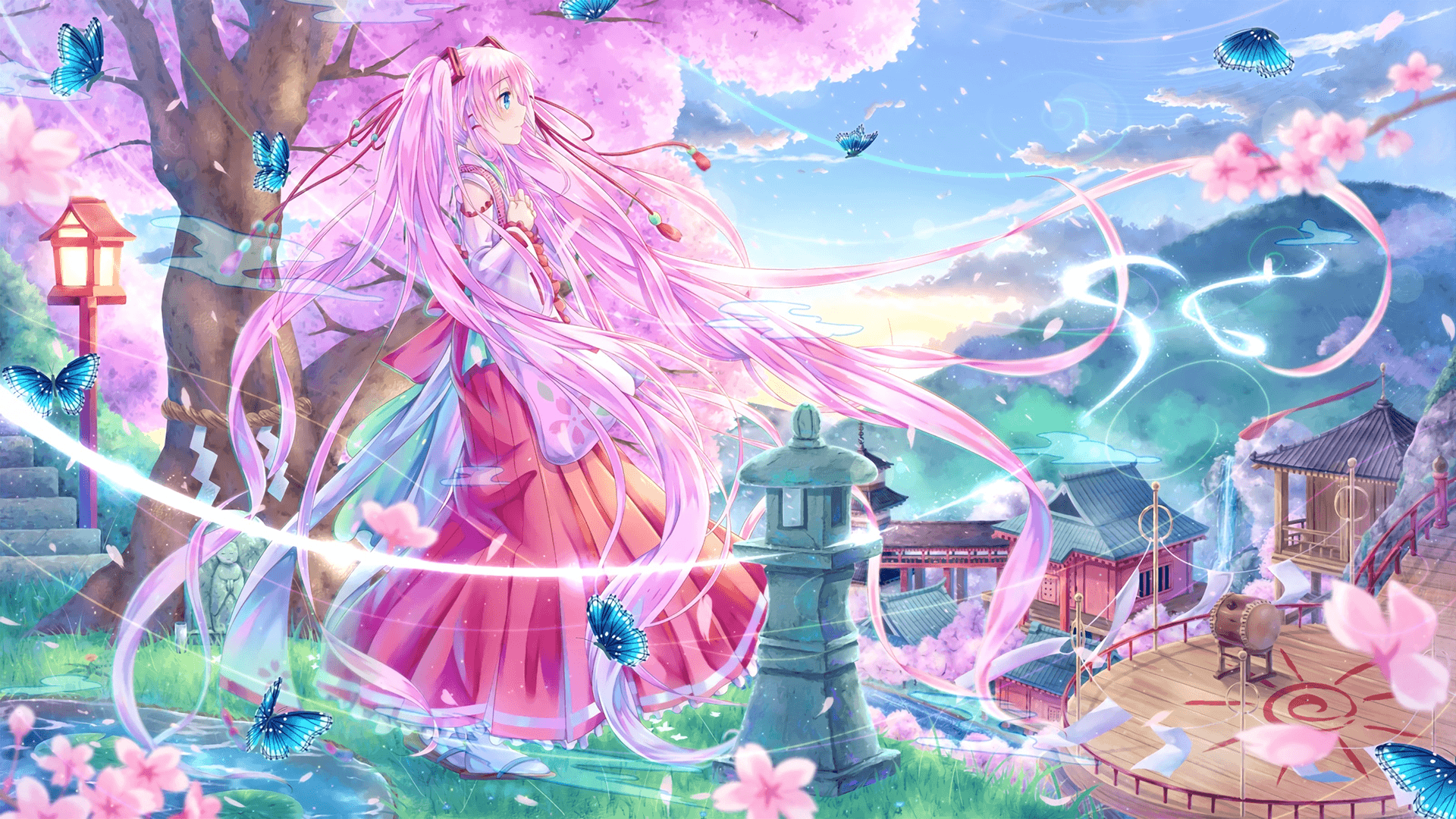 Sakura Miku HD Wallpaper and Background Image