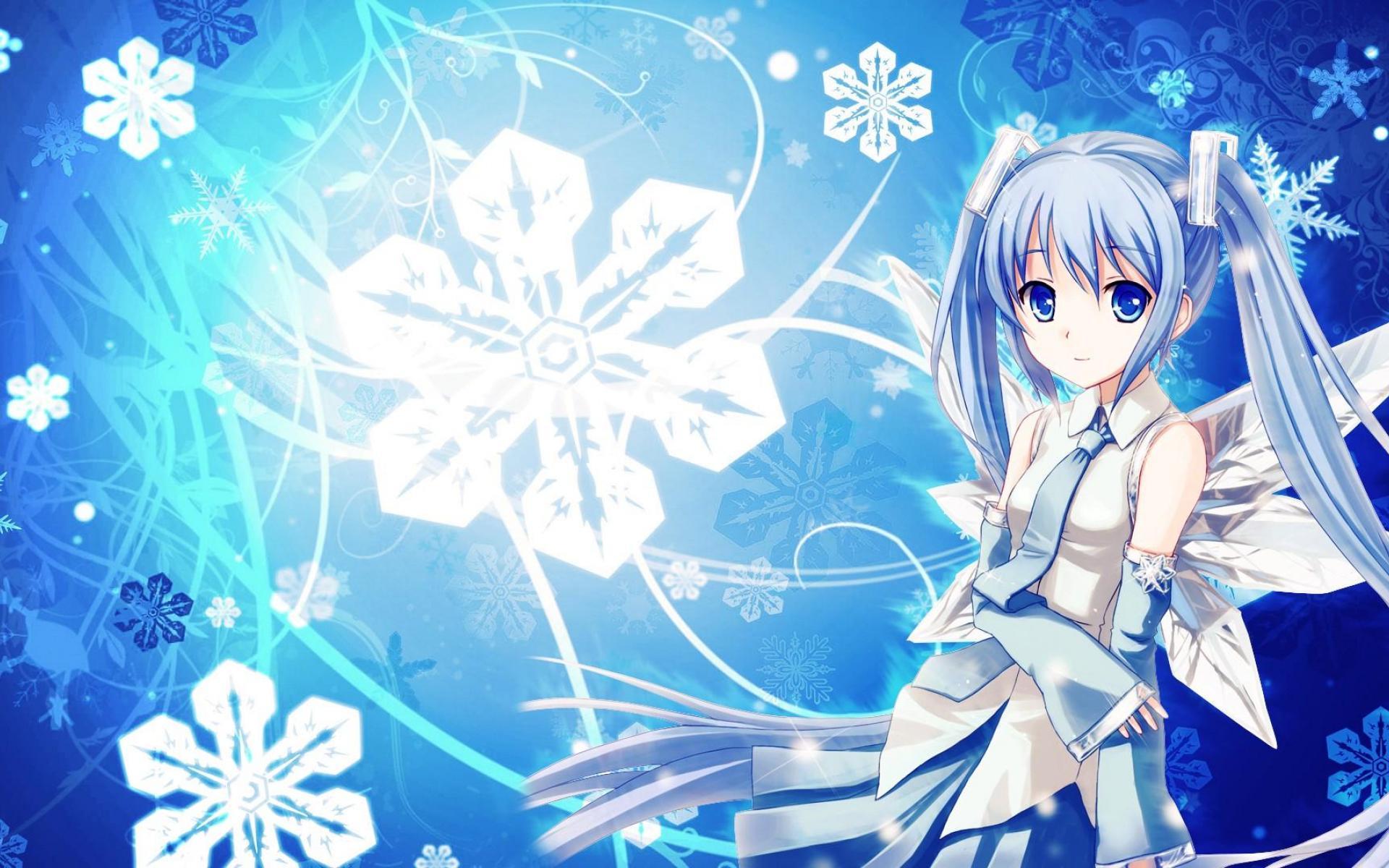 Hatsune miku snow HD wallpaper