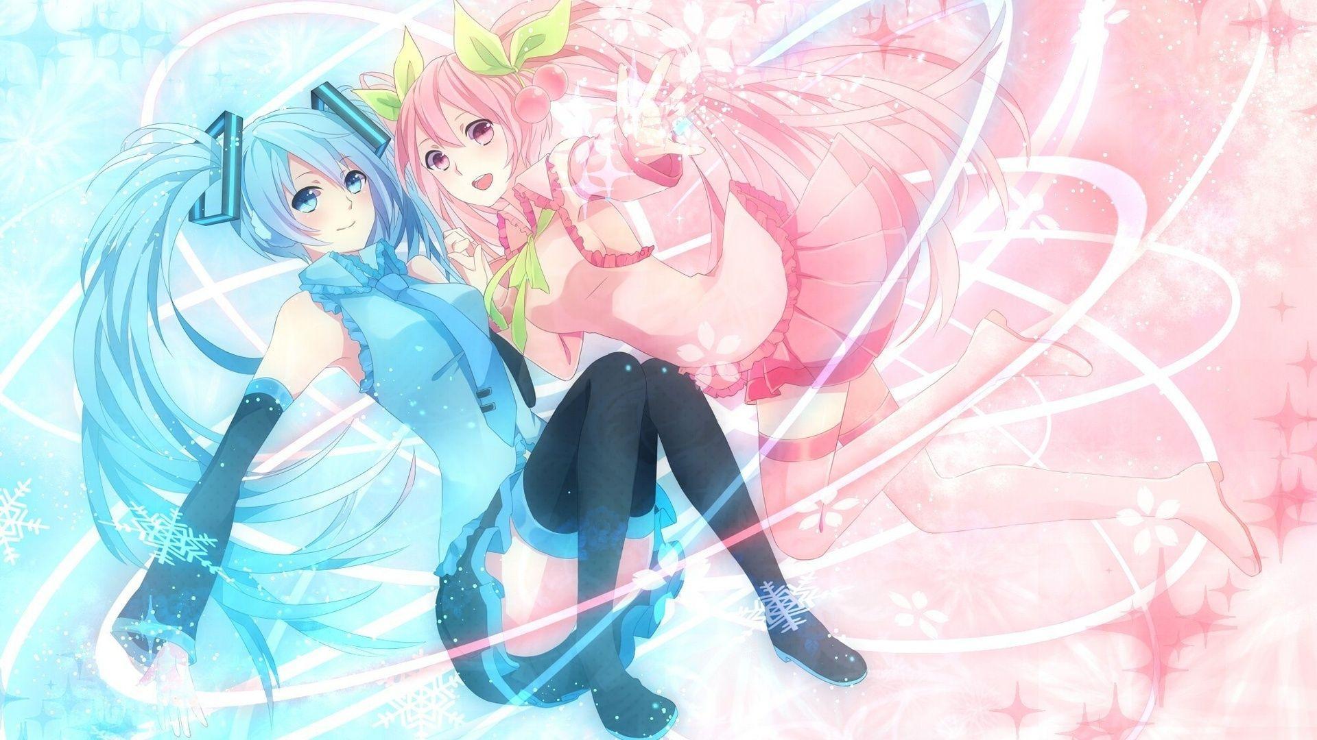Sakura Miku, Vocaloid, Vocaloid, Snowflakes, Hatsune