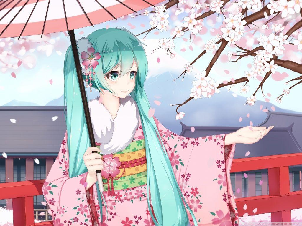Hatsune Miku Sakura HD desktop wallpaper, Widescreen, High