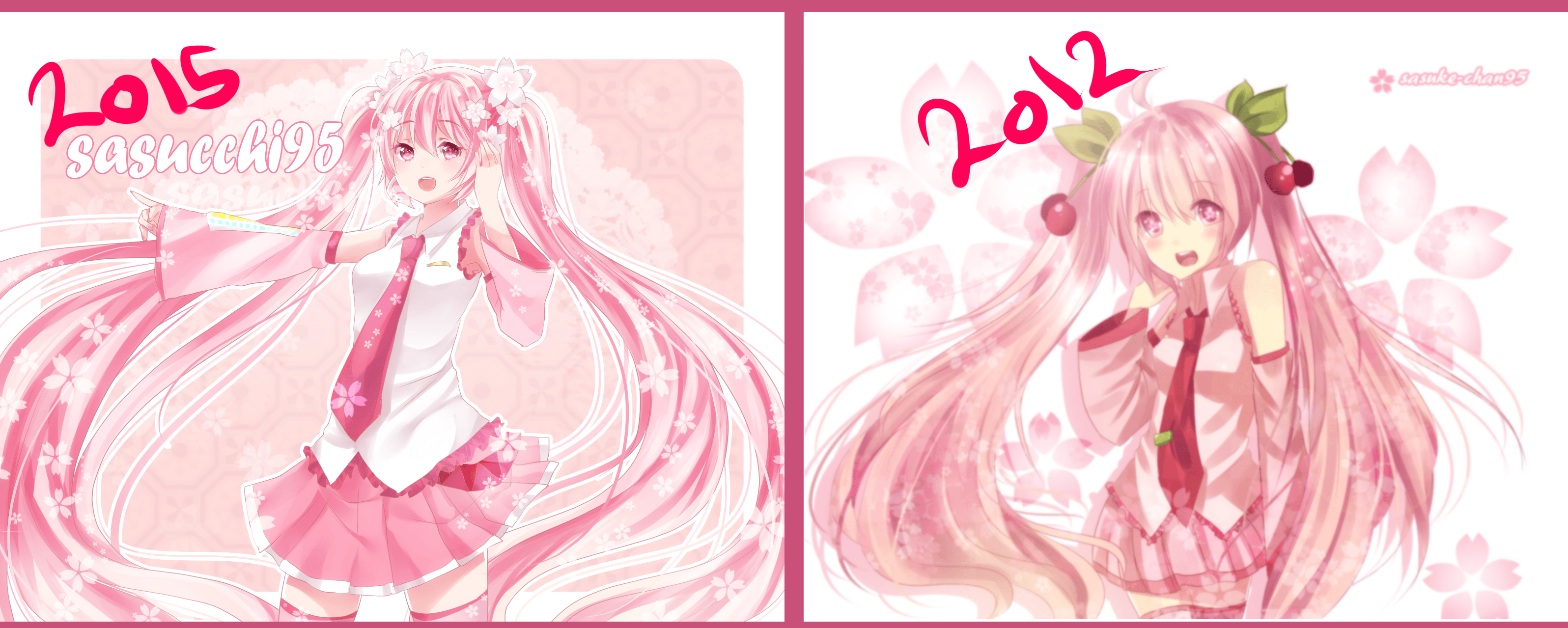 before and after: sakura miku