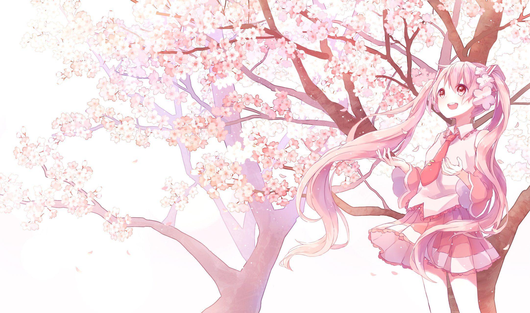 Trees Vocaloid Pink Hatsune