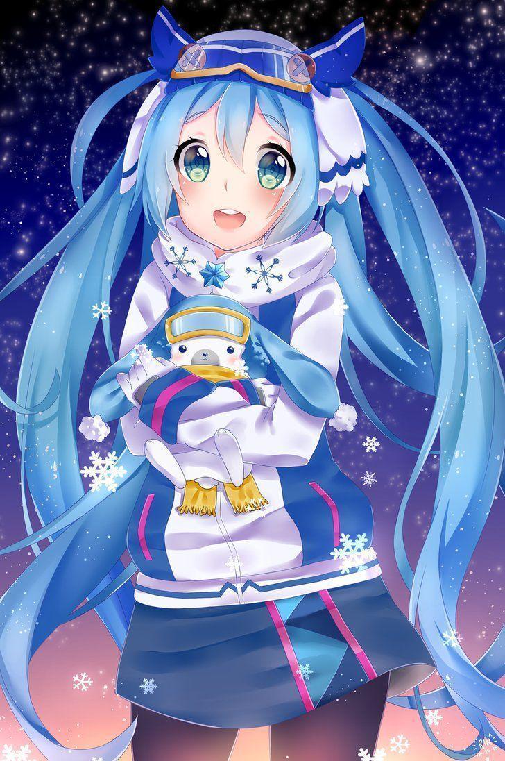 Snow Miku 2016 Holidays! by rabbityogurt. Vocaloid