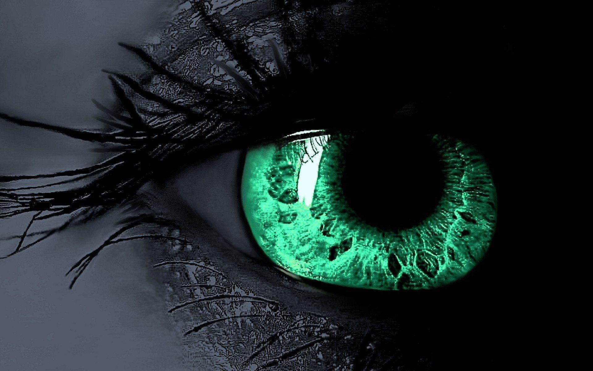 Download Glowing Green Eye Digital Art Wallpaper  Wallpaperscom