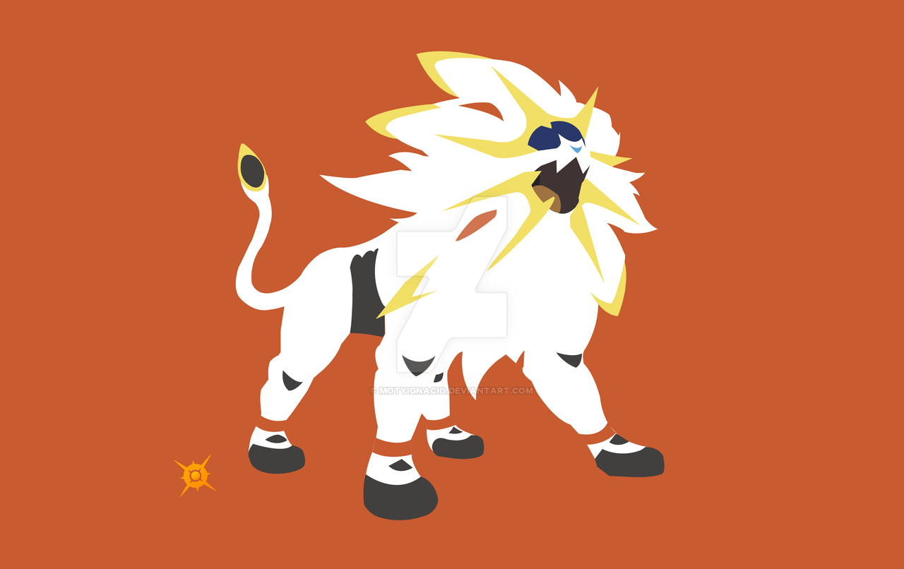 Solgaleo Flat Design