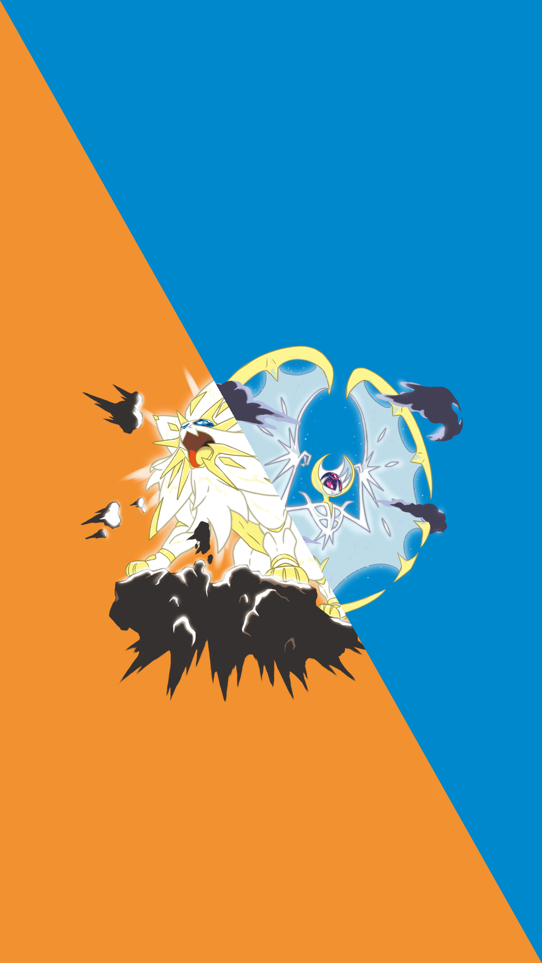 Pokemon Solgaleo X Lunala , Png Download - Pokemon Sun And Moon