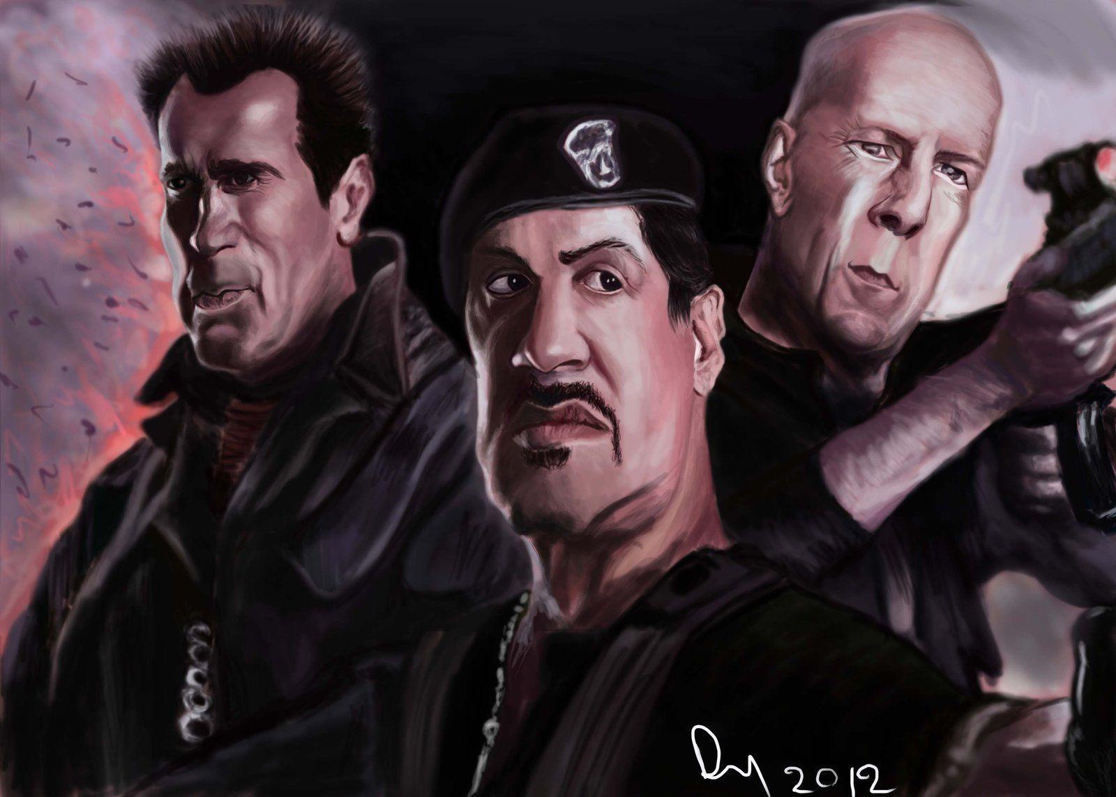 Expendables 2 Caricature Art