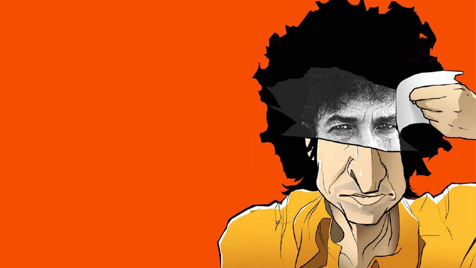 Wallpaper Funny Bob Dylan Caricature x 1080 Funny