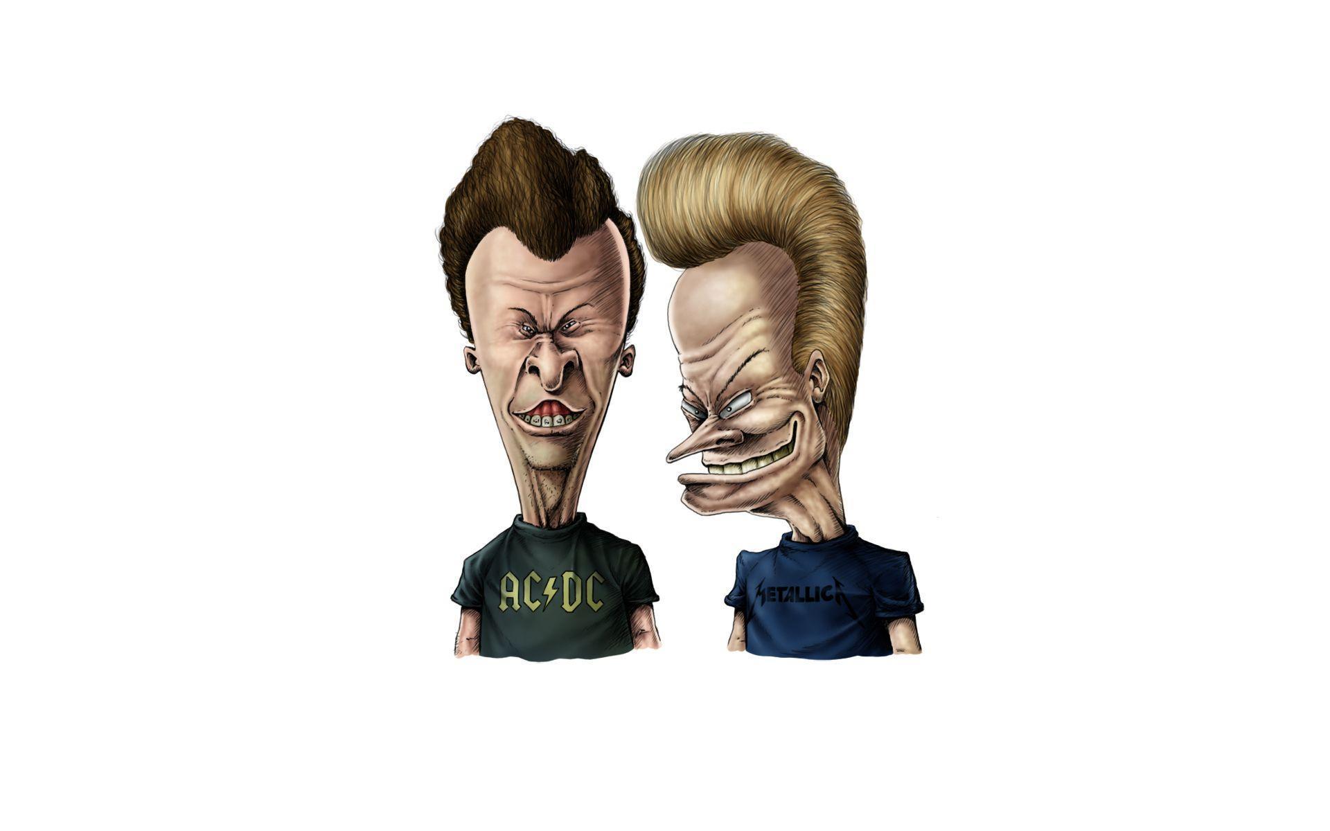 Caricature of Beavis and Butthead wallpaper and image